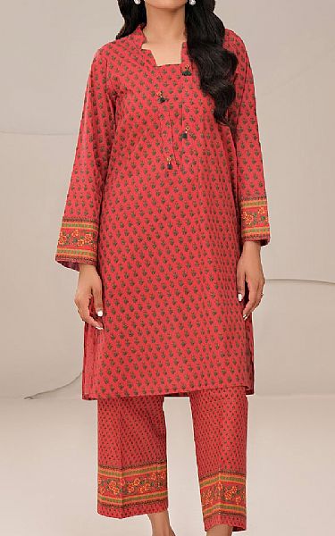 Limelight Carmine Pink Lawn Suit (2 Pcs) | Pakistani Lawn Dress in USA- Image 1