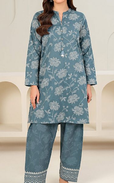 Limelight Bluish Grey Lawn Suit (2 Pcs) | Pakistani Lawn Dress in USA- Image 1