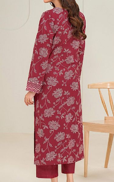 Limelight Deep Carmine Lawn Suit (2 Pcs) | Pakistani Lawn Dress in USA- Image 2