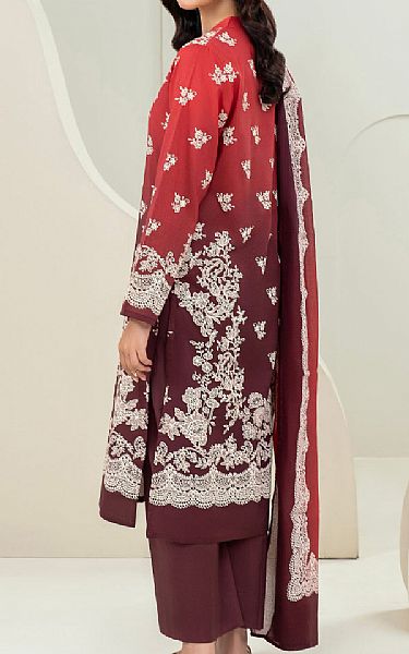 Limelight Wine/Red Lawn Suit | Pakistani Lawn Dress in USA- Image 2