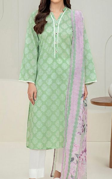 Limelight Light Green Lawn Suit (2 Pcs) | Pakistani Lawn Dress in USA- Image 1