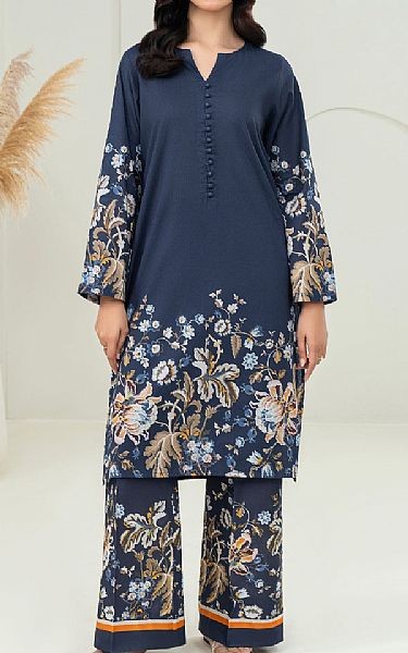 Limelight Navy Blue Lawn Suit (2 Pcs) | Pakistani Lawn Dress in USA- Image 1