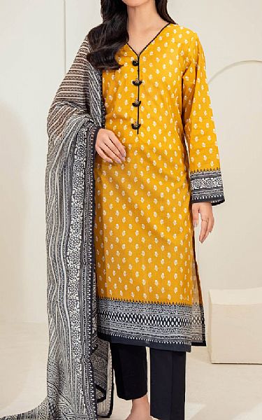 Limelight Mustard Lawn Suit (2 Pcs) | Pakistani Lawn Dress in USA- Image 1