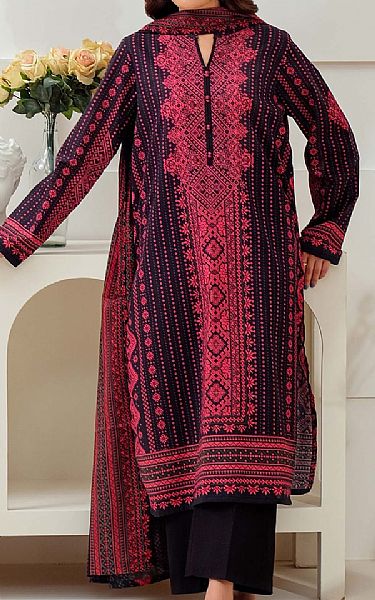 Limelight Black/Warm Pink Lawn Suit (2 Pcs) | Pakistani Lawn Dress in USA- Image 1