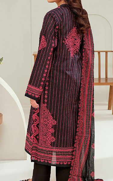 Limelight Black/Warm Pink Lawn Suit (2 Pcs) | Pakistani Lawn Dress in USA- Image 2