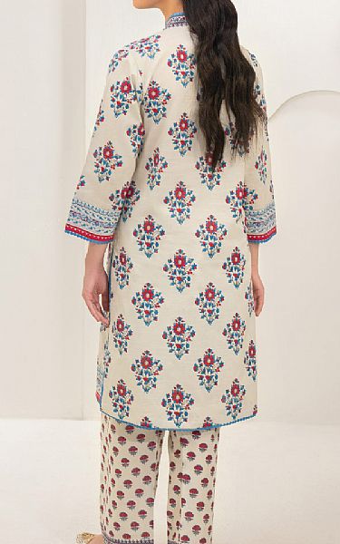 Limelight Beige Slub Lawn Suit (2 Pcs) | Pakistani Lawn Dress in USA- Image 2