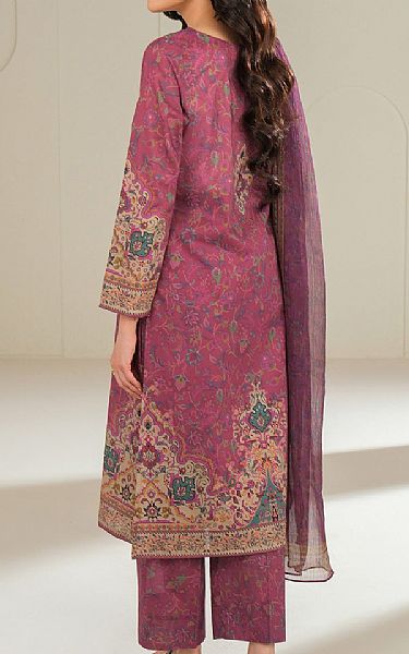 Limelight Light Burgundy Lawn Suit | Pakistani Lawn Dress in USA- Image 2