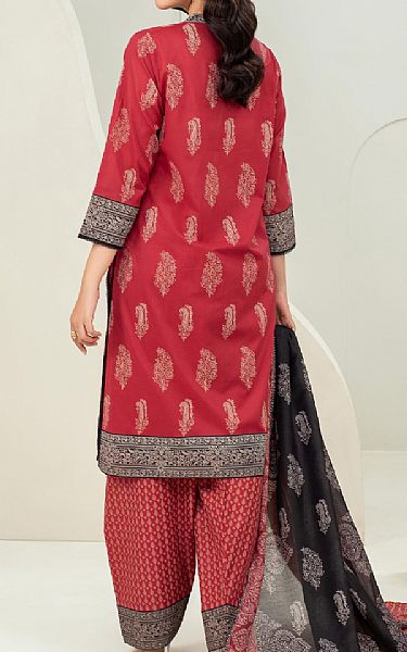 Limelight Brick Red Lawn Suit | Pakistani Lawn Dress in USA- Image 2