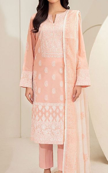 Limelight Peach Lawn Suit | Pakistani Lawn Dress in USA- Image 1
