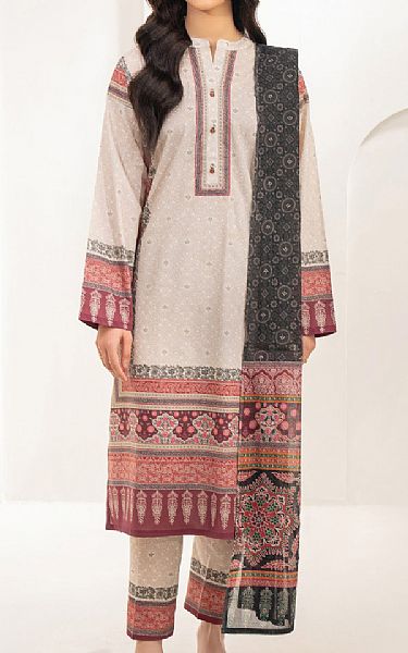Limelight Grey/Black Slub Lawn Suit | Pakistani Lawn Dress in USA- Image 1