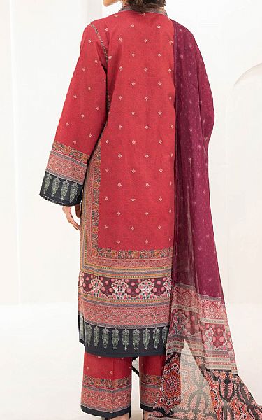 Limelight Faded Red Slub Lawn Suit | Pakistani Lawn Dress in USA- Image 2