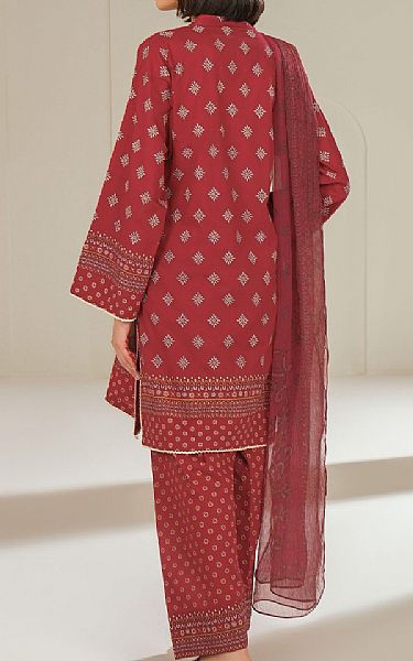 Limelight Dull Red Lawn Suit | Pakistani Lawn Dress in USA- Image 2