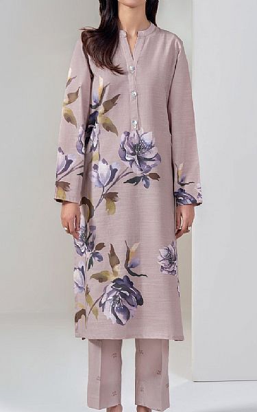 Limelight Oyster Pink Khaddar Suit (2 pcs) | Pakistani Winter Dresses in USA- Image 1