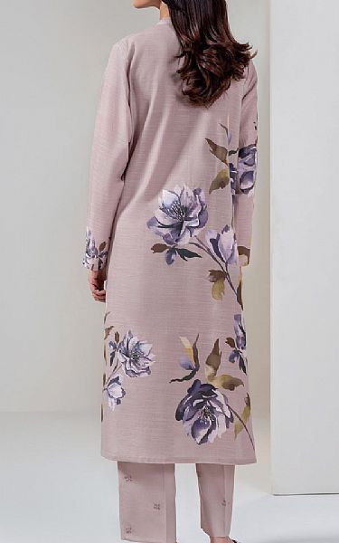Limelight Oyster Pink Khaddar Suit (2 pcs) | Pakistani Winter Dresses in USA- Image 2