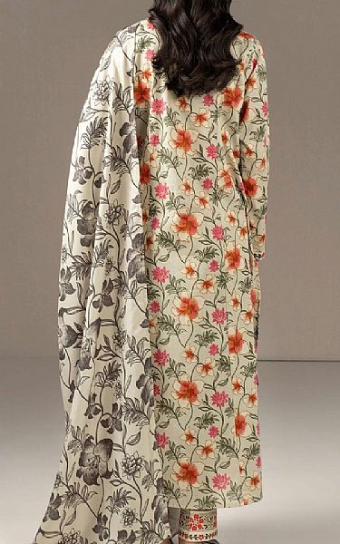 Limelight Cream Khaddar Suit | Pakistani Winter Dresses in USA- Image 2