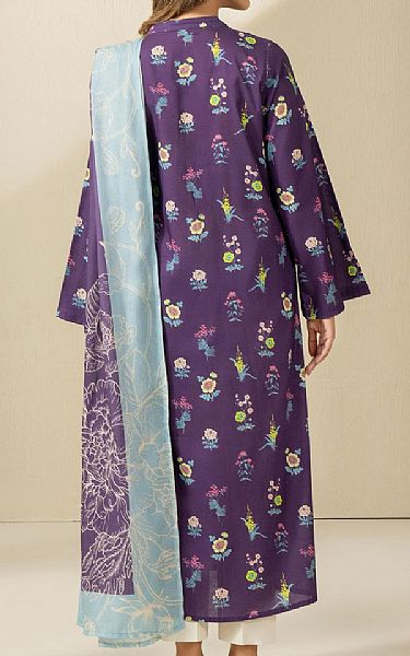 Limelight Purple Khaddar Suit (2 pcs) | Pakistani Winter Dresses in USA- Image 2