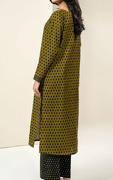Limelight Olive/Black Khaddar Suit (2 pcs) | Pakistani Winter Dresses in USA- Image 2