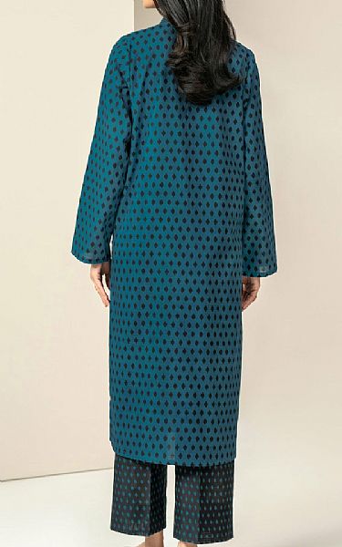 Limelight Teal/Black Khaddar Suit (2 pcs) | Pakistani Winter Dresses in USA- Image 2