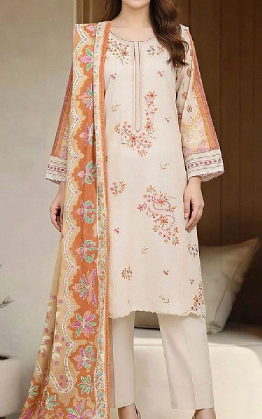 Limelight Ivory Lawn Suit | Pakistani Lawn Dress in USA- Image 1