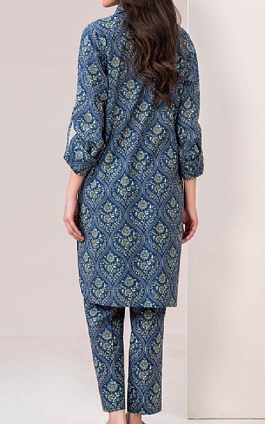 Limelight Blue Khaddar Kurti | Pakistani Winter Dresses in USA- Image 2