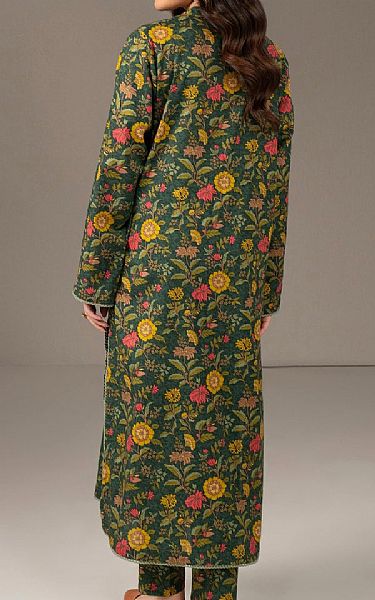 Limelight Green Khaddar Kurti | Pakistani Winter Dresses in USA- Image 2