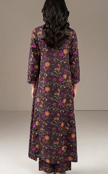 Limelight Plum Khaddar Kurti | Pakistani Winter Dresses in USA- Image 2