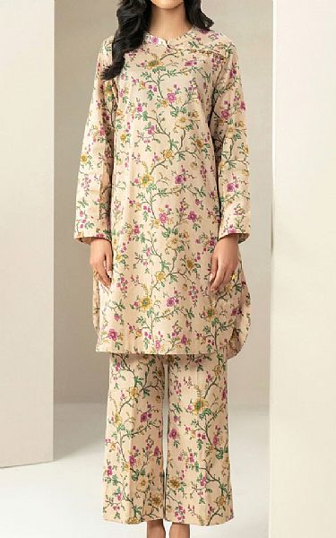 Limelight Ivory Khaddar Kurti | Pakistani Winter Dresses in USA- Image 1