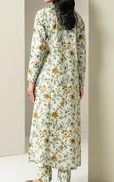 Limelight Off White Khaddar Kurti | Pakistani Winter Dresses in USA- Image 2