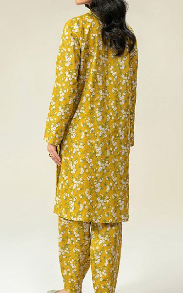 Limelight Mustard Khaddar Kurti | Pakistani Winter Dresses in USA- Image 2