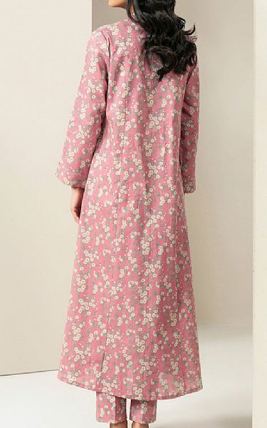 Limelight Pink Khaddar Kurti | Pakistani Winter Dresses in USA- Image 2