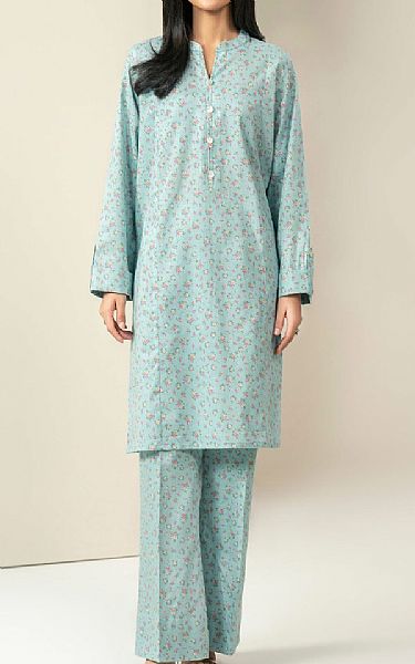 Limelight Pale Blue Khaddar Kurti | Pakistani Winter Dresses in USA- Image 1