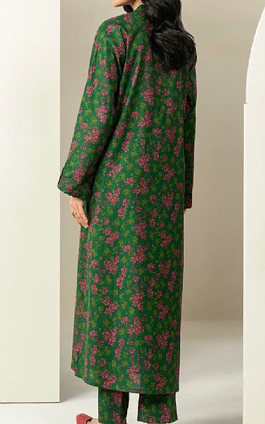 Limelight Green Khaddar Kurti | Pakistani Winter Dresses in USA- Image 2