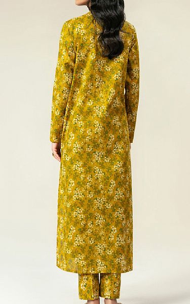 Limelight Dark Mustard Khaddar Kurti | Pakistani Winter Dresses in USA- Image 2