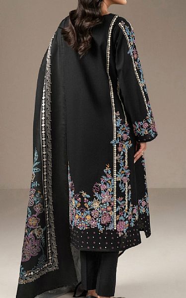 Limelight Black Khaddar Suit (2 pcs) | Pakistani Winter Dresses in USA- Image 2