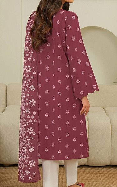 Limelight Dusty Rose Khaddar Suit (2 pcs) | Pakistani Winter Dresses in USA- Image 2