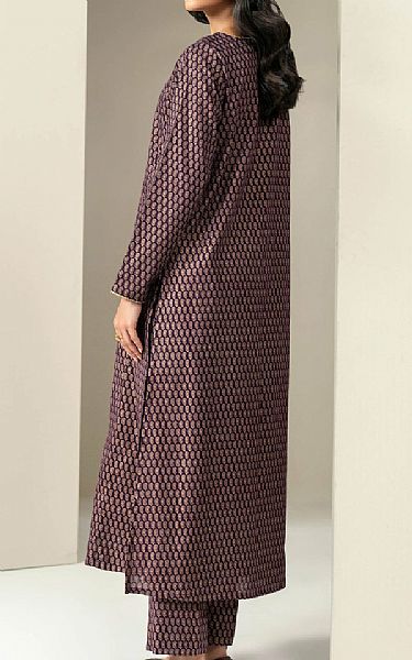 Limelight Purple Khaddar Kurti | Pakistani Winter Dresses in USA- Image 2