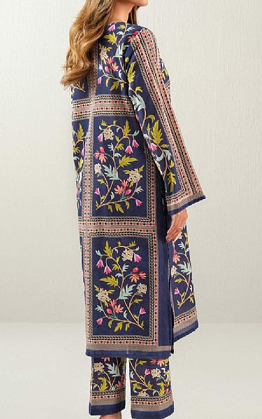 Limelight Navy Khaddar Suit (2 pcs) | Pakistani Winter Dresses in USA- Image 2