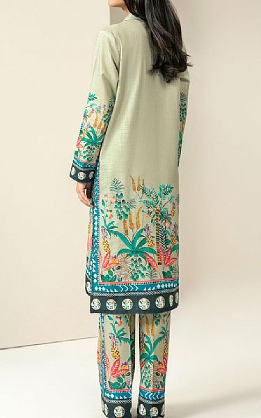 Limelight Green Mist Khaddar Suit (2 pcs) | Pakistani Winter Dresses in USA- Image 2