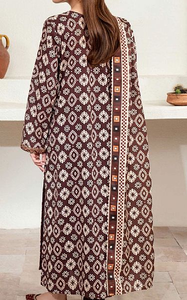 Limelight Brown Khaddar Suit | Pakistani Winter Dresses in USA- Image 2