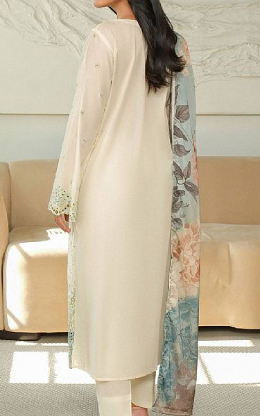 Limelight Off White Khaddar Suit | Pakistani Winter Dresses in USA- Image 2