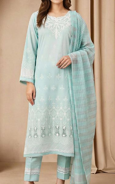 Limelight Pale Aqua Lawn Suit | Pakistani Lawn Dress in USA- Image 1