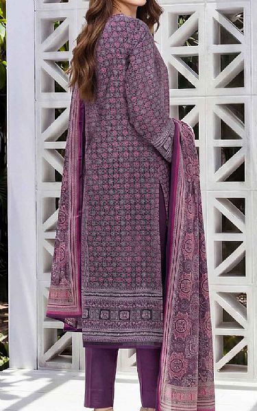 Limelight Plum Lawn Suit (2 Pcs) | Pakistani Lawn Dress in USA- Image 2