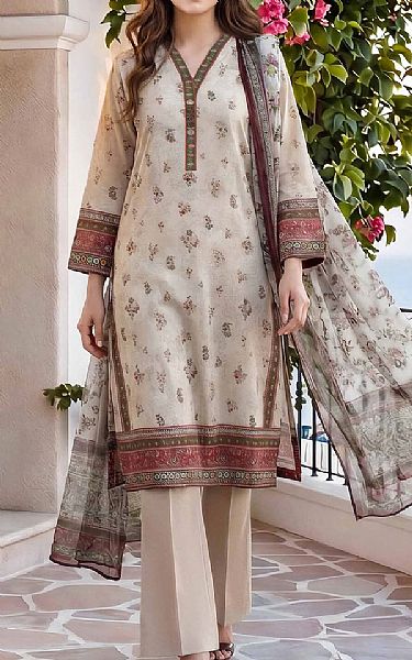 Limelight Beige Lawn Suit | Pakistani Lawn Dress in USA- Image 1