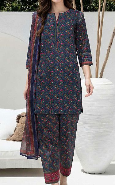 Limelight Blue Lawn Suit | Pakistani Lawn Dress in USA- Image 1
