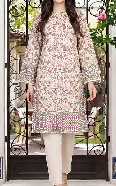 Limelight Ivory Lawn Kurti | Pakistani Lawn Dress in USA- Image 1