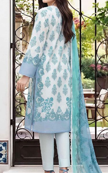 Limelight Sky Blue Lawn Suit (2 Pcs) | Pakistani Lawn Dress in USA- Image 2