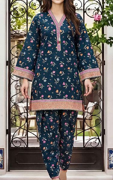 Limelight Blue Lawn Kurti | Pakistani Lawn Dress in USA- Image 1