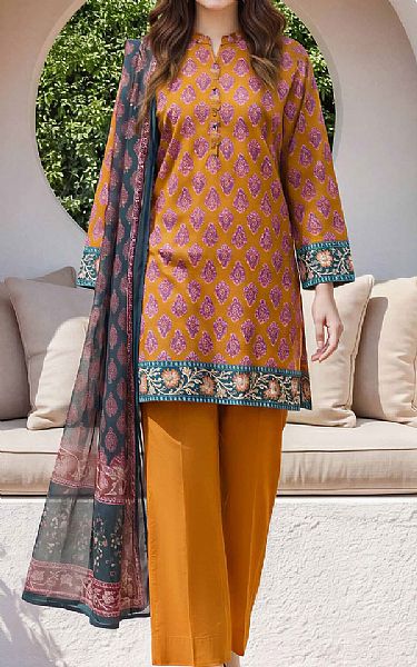 Limelight Bright Orange Lawn Suit | Pakistani Lawn Dress in USA- Image 1