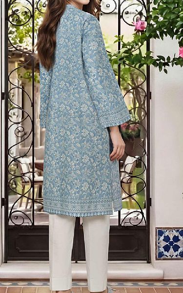 Limelight Cadet Blue Lawn Kurti | Pakistani Lawn Dress in USA- Image 2