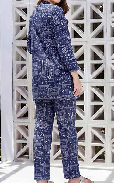 Limelight Royal Blue Lawn Kurti | Pakistani Lawn Dress in USA- Image 2